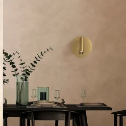 Maytoni Væglamper > LED-væglampe iOS 176, guldfarvet, rund, aluminium