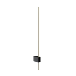 Væglamper ^ Maytoni LED-væglampe Pars, 62,3 cm, sort/guld, aluminium