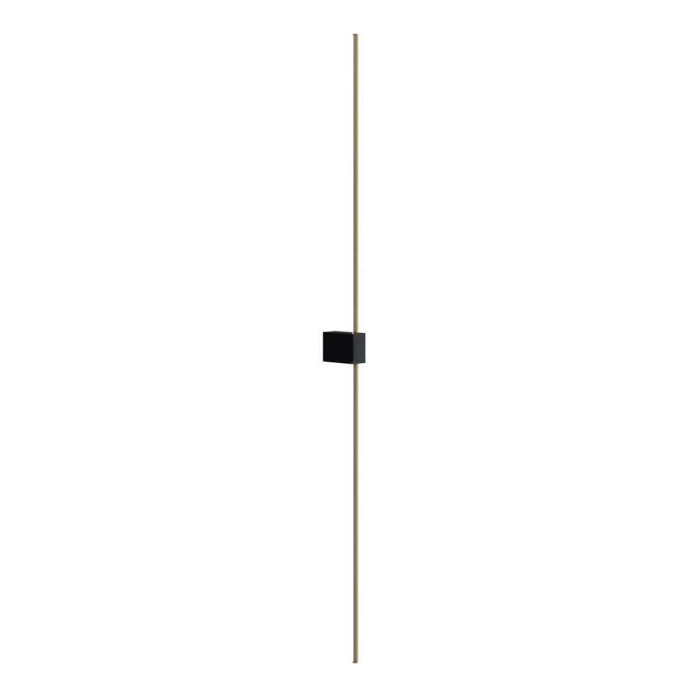 Maytoni Gang|Væglamper > LED-væglampe Pars, 105 cm, sort/guld, aluminium