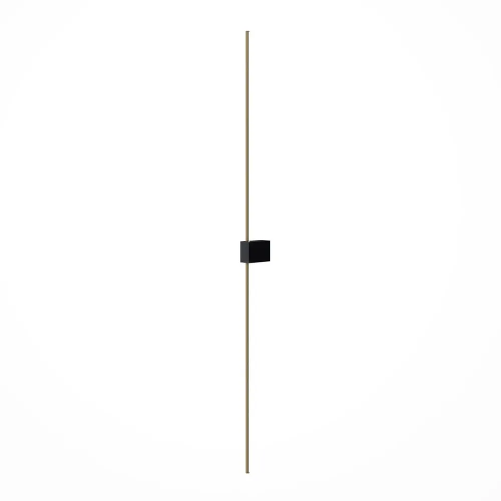 Maytoni Gang|Væglamper > LED-væglampe Pars, 105 cm, sort/guld, aluminium