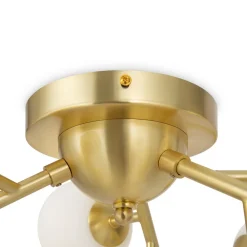 Maytoni Loftlamper|Loftlamper > loftlampe Dallas, 12 lyskilder, guldfarvet/hvid