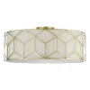 Loftlamper ^ Maytoni loftlampe Messina, Ø 57 cm, beige, linned
