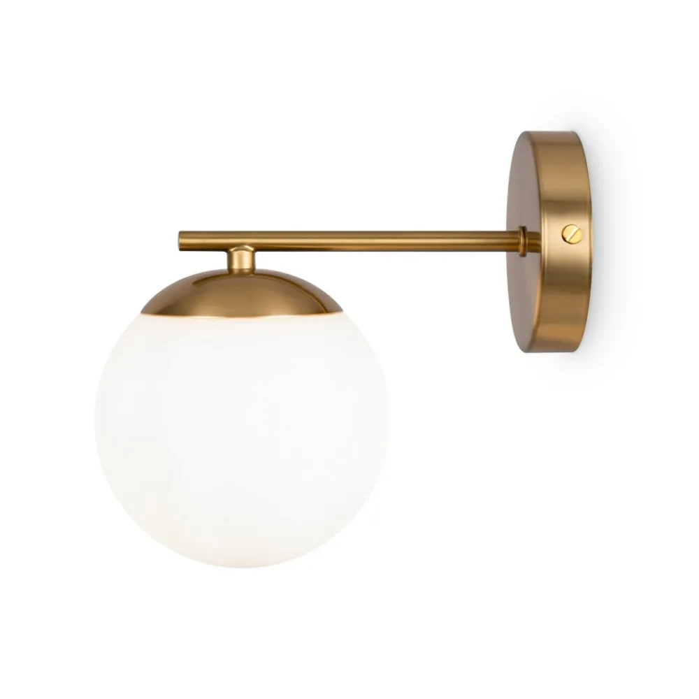 Maytoni Gang|Væglamper > Marble væglampe med glasskærm
