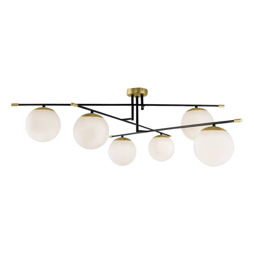 Maytoni Loftlamper|Loftlamper > Nostalgia loftlampe, 6 lyskilder, glas