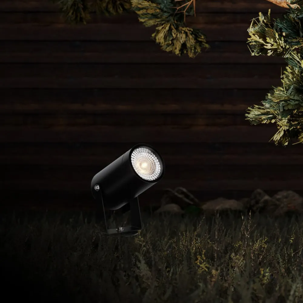 Maytoni Udendørs Spot > Scope spot med jordspyd, sort, aluminium, IP65
