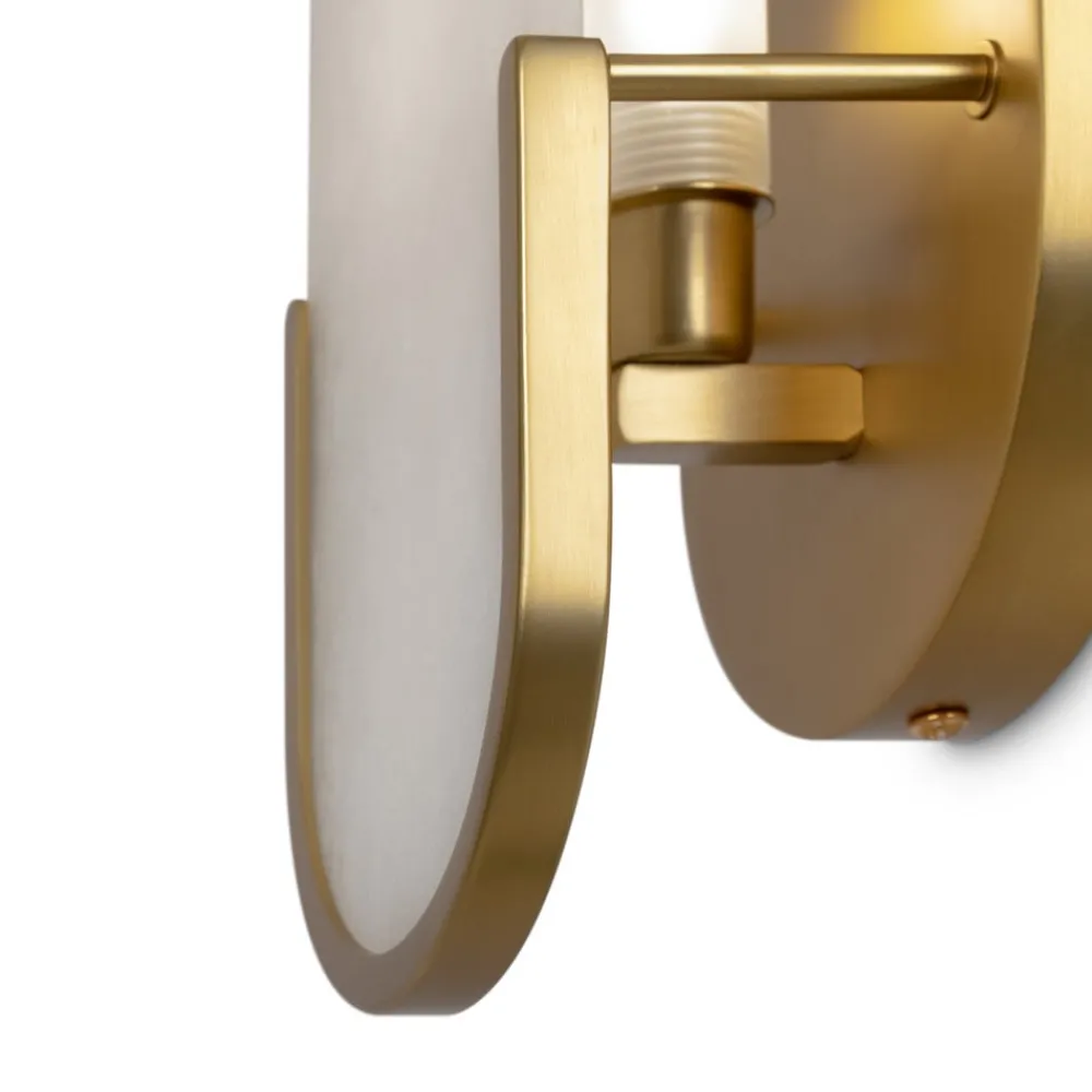 Væglamper|Væglamper ^ Maytoni væglampe Marmo, guld, metal/sten, højde 30,5 cm