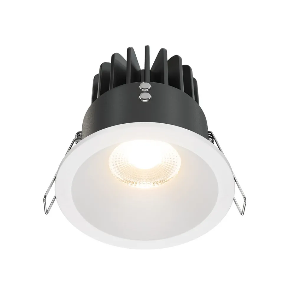 Loftlamper|Indbygningsspots ^ Maytoni Zoom LED-indbygningslampe 930 IP65 rund triac, hvid
