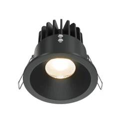 Maytoni Indbygningsspots > Zoom LED-indbygningslampe 930 IP65 rund triac, sort