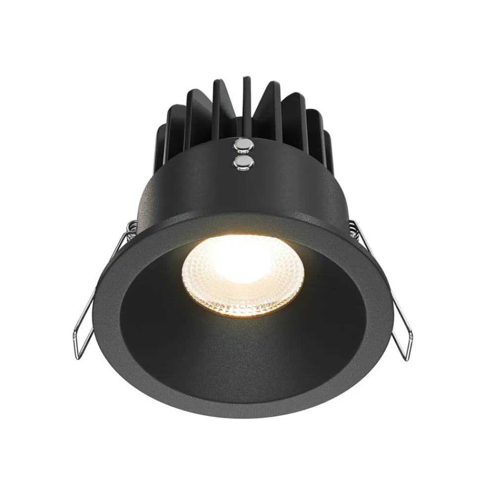 Maytoni Indbygningsspots > Zoom LED-indbygningslampe 930 IP65 rund triac, sort