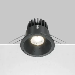 Maytoni Indbygningsspots > Zoom LED-indbygningslampe 930 IP65 rund triac, sort
