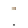 Searchlight Gulvlamper > Meadow gulvlampe, sort, brun, naturfiber, stål