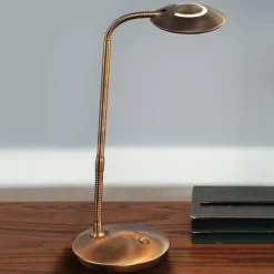Steinhauer Arbejdsrum/Kontor > Med lysdæmper – LED-bordlampe Zenith bronze