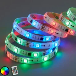 Briloner Dekorationsbelysning|Led Strips > Med 164 lysfunktioner - Mo 500 cm RGB-LED-stripe