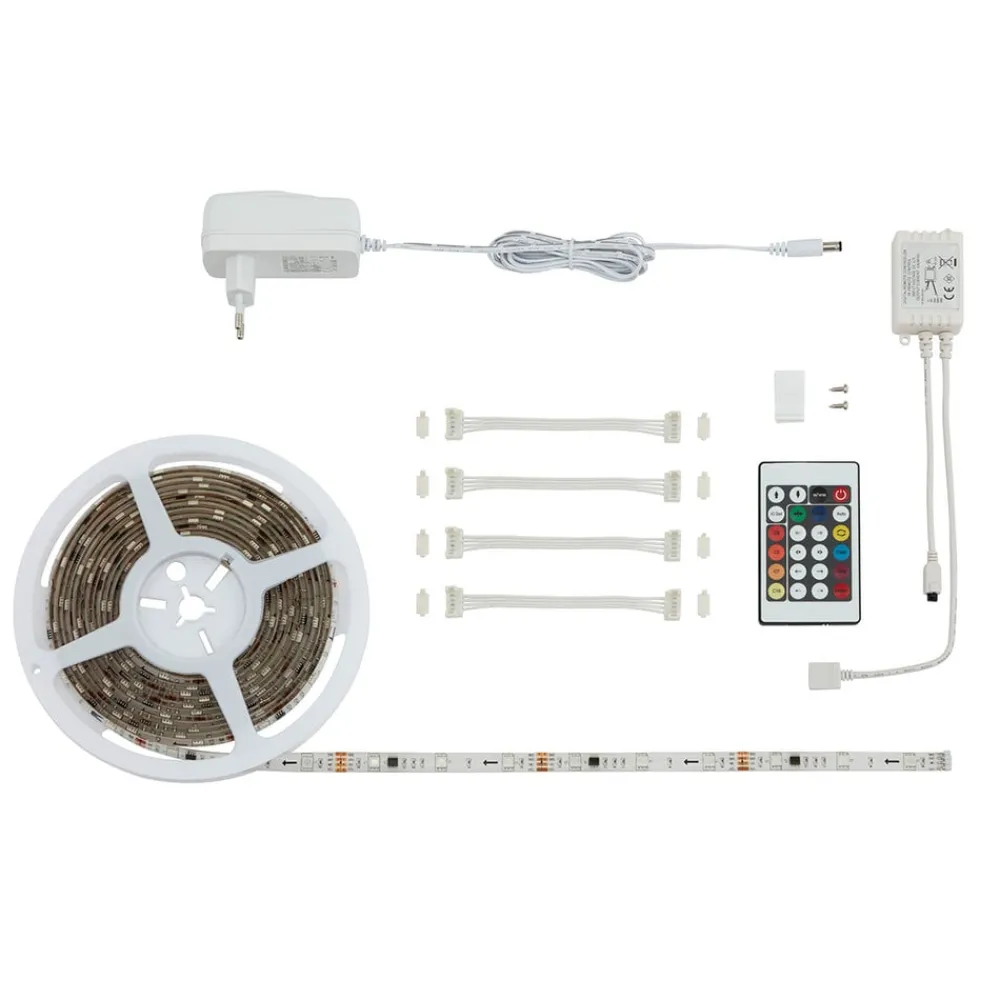 Briloner Dekorationsbelysning|Led Strips > Med 164 lysfunktioner - Mo 500 cm RGB-LED-stripe