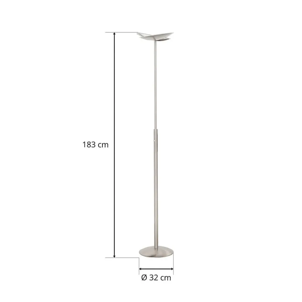 Gulvlamper|Gulvlamper ^ HighLight Med todelt skærm – LED-gulvlampe Sapporo