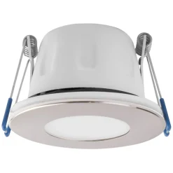 MEGAMAN Loftlamper > LED-indbygningsspot Tego Slim, 4.000 K, nikkel, IP65, 1 stk.