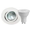 MEGATRON Loftlamper|Indbygningsspots > DecoclicSet LED-indb.ring GU10 4,2 W hvid