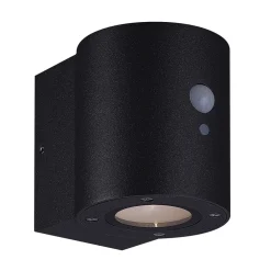 MEGATRON Solcelle Lampe Med Sensor > Loky LED-solcellelampe til vægmontering, sensor, rund