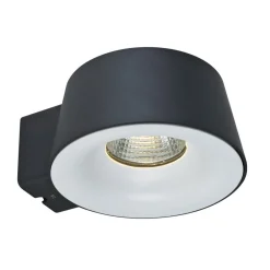 Udendørs Spot ^ MEGATRON udendørs LED-væglampe Sibu, antracit, 3.000 K, IP54
