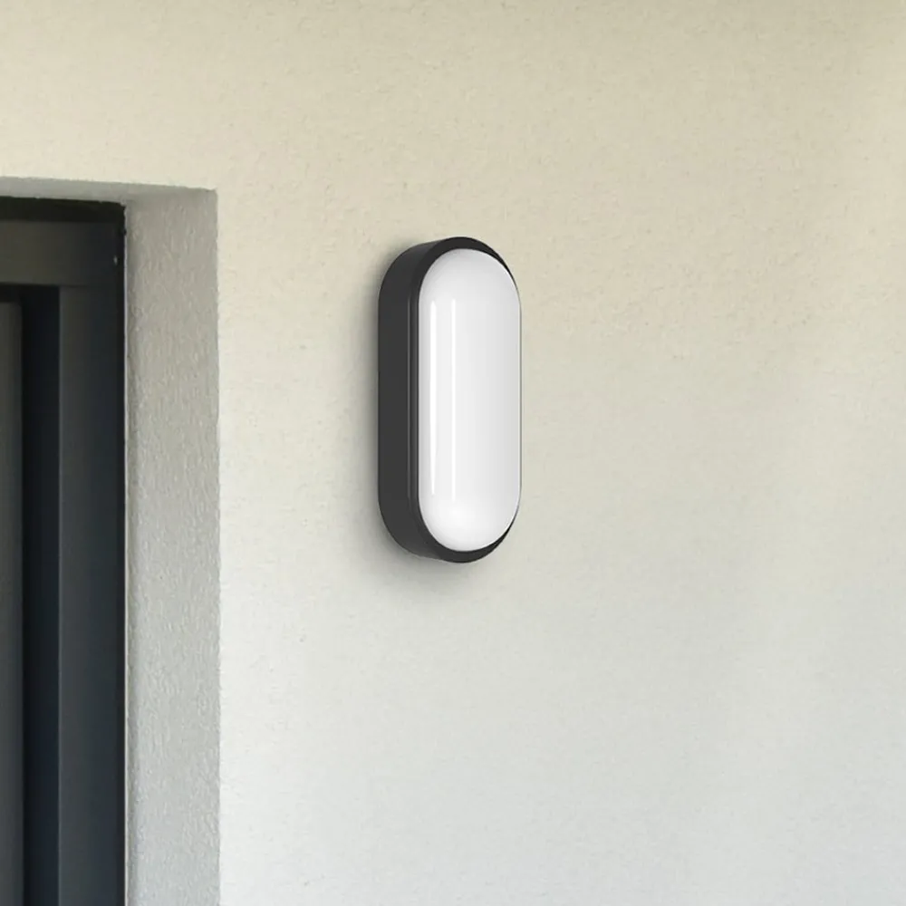 MEGATRON Væglampe Med Sensor > udendørs LED-væglampe Zella Neo XL Sensor sort IP54