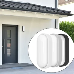 MEGATRON Væglampe Med Sensor > udendørs LED-væglampe Zella Neo XL Sensor sort IP54