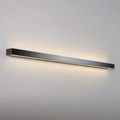 MCJ Væglamper > Mera LED-væglampe, bredde 120 cm, sort, 3000K