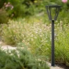 Les Jardins Solcelle Lampe Med Sensor|Solcellelamper > Metro LED-gadelampe med solcelle og sensor, grå
