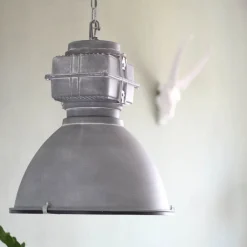 Pendellamper ^ Steinhauer Mexlite Densi hængelampe, grå, Ø 47 cm, metal