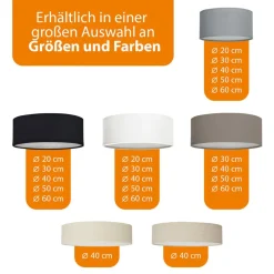 Loftlamper ^ Smartwares Mia loftslampe, sort, Ø 60 cm