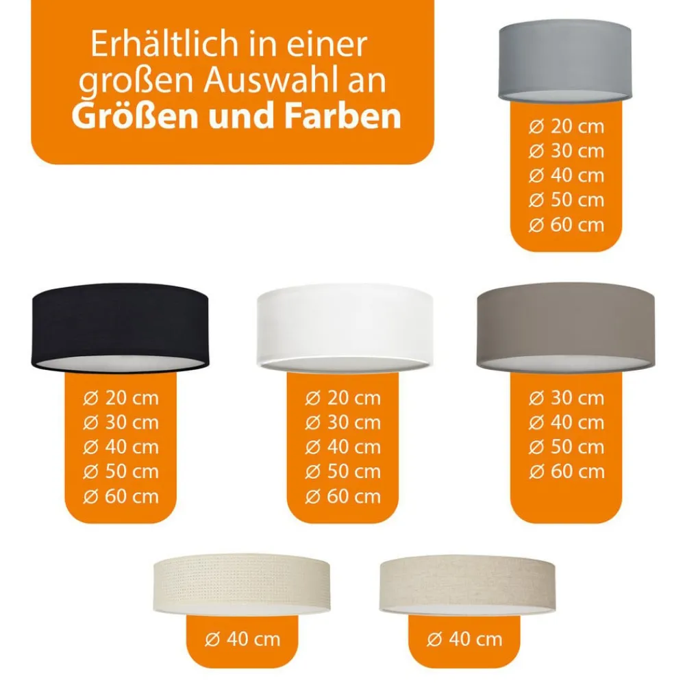 Loftlamper ^ Smartwares Mia loftslampe, sort, Ø 60 cm