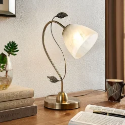 Gang|Bordlamper ^ Lindby Michaline - tiltalende bordlampe