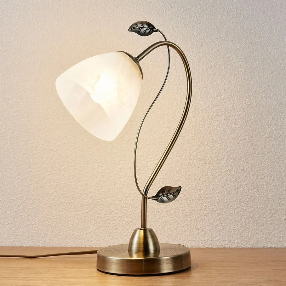 Gang|Bordlamper ^ Lindby Michaline - tiltalende bordlampe
