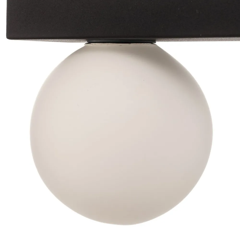 Markslöjd Loftlamper|Loftlamper > Mini loftlampe til bad, 3 lyskilder, sort, glas/metal