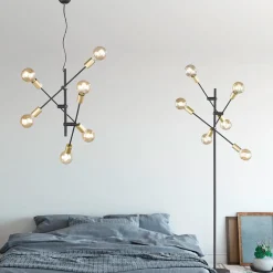 Pendellamper ^ Trio Lighting Minimalistisk designet pendellampe Cross