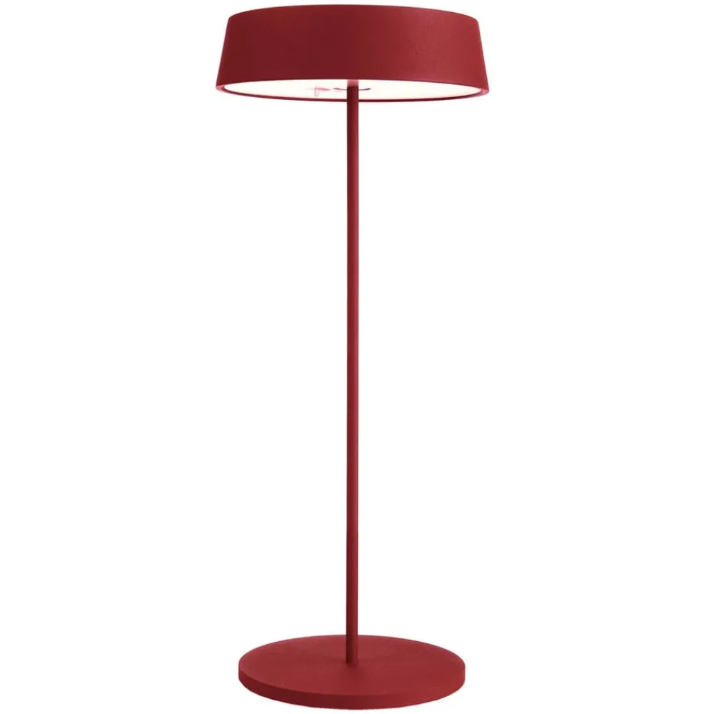 Deko-Light Dekorationsbelysning|Terrassebelysning > Miram LED-bordlampe, batteri, kan dæmpes, rubinrød