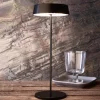 Dekorationsbelysning|Terrassebelysning ^ Deko-Light Miram LED-bordlampe med batteri, kan dæmpes, sort