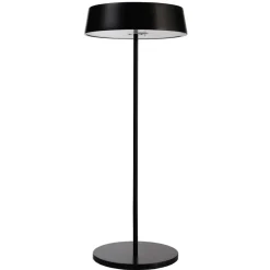 Dekorationsbelysning|Terrassebelysning ^ Deko-Light Miram LED-bordlampe med batteri, kan dæmpes, sort