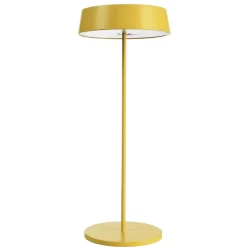 Deko-Light Dekorationsbelysning|Terrassebelysning > Miram LED-bordlampe med batteri, kan dæmpes, gul