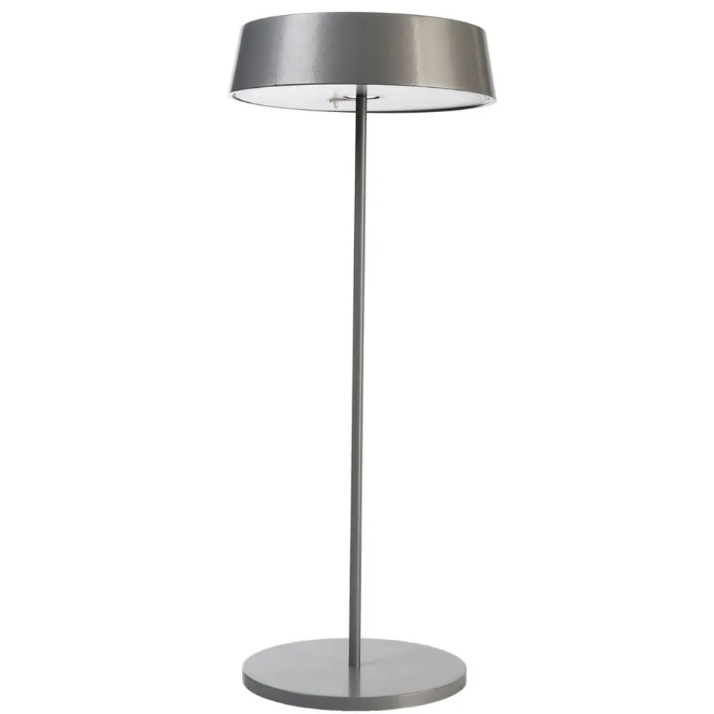 Deko-Light Dekorationsbelysning|Terrassebelysning > Miram LED-bordlampe med batteri, kan dæmpes, grå
