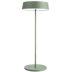 Dekorationsbelysning|Terrassebelysning ^ Deko-Light Miram LED-bordlampe med batteri, kan dæmpes, grøn