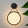 Lucande Væglamper > Mirco udendørs LED-væglampe med sensor, ringformet