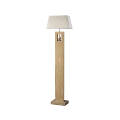ONLI Gulvlamper|Gulvlamper > Miriel gulvlampe, højde 170 cm, tekstil, træ