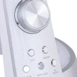 Globo Arbejdsrum/Kontor > Mitti LED-bordlampe med USB-port, sølv/hvid