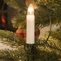 Julepynt|Julelyskæder ^ Konstsmide Christmas 9,75 m lang lyskæde med toppærer inden i, 16 lk.