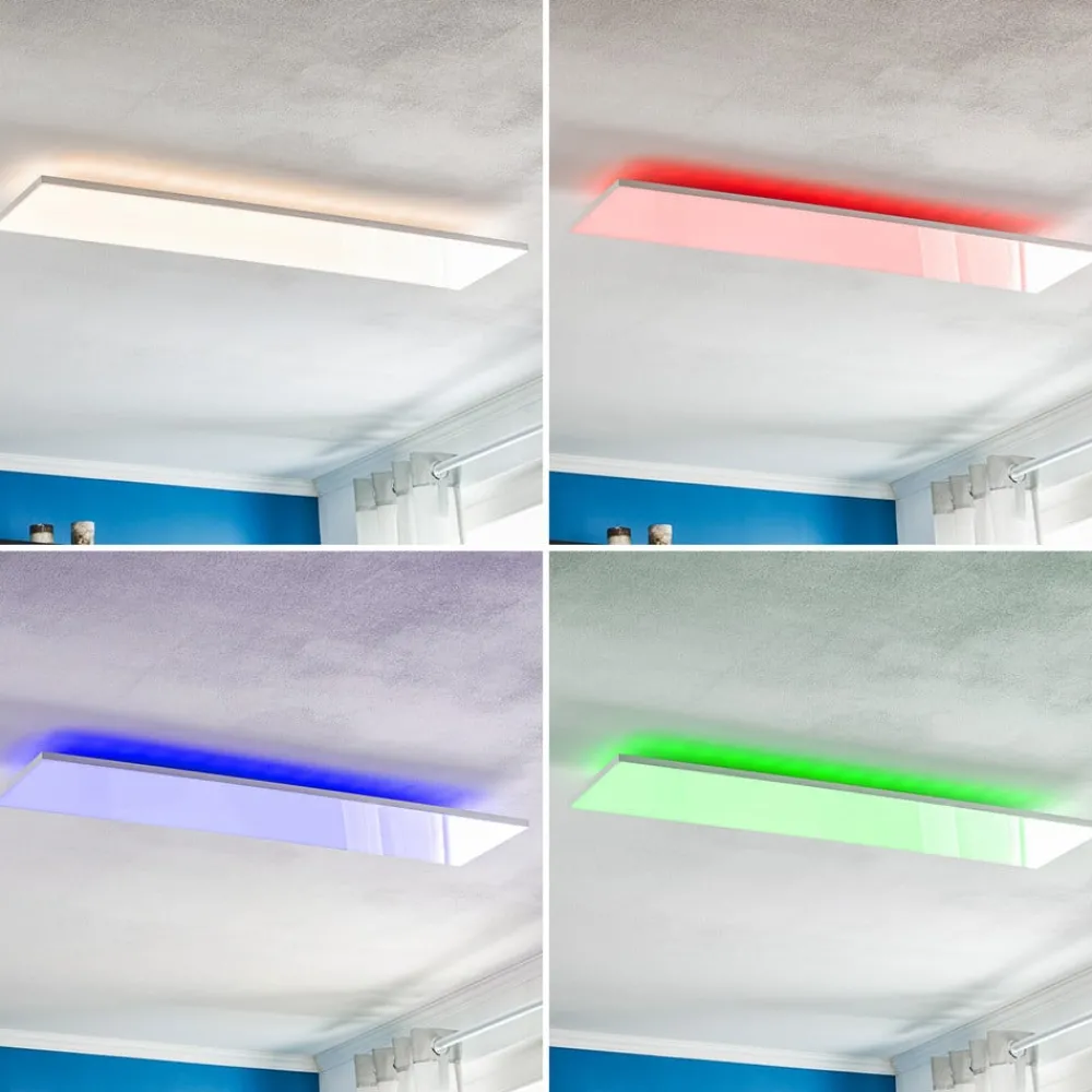 Loftlamper ^ tint Müller Licht Aris LED-panel 120x30 cm hvid