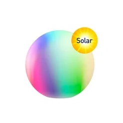 tint Dekorationsbelysning|Solcellelamper > Müller Licht Calluna Solar, CCT, RGB, Ø 25 cm