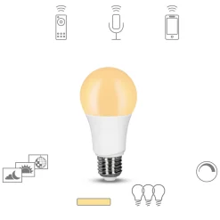 tint Dæmpbar Led-Pære|Smarte Lyskilder > Müller Licht dimming LED-pære E27, 9W 2.700K