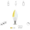 Dæmpbar Led-Pære|Smarte Lyskilder ^ tint Müller Licht white LED-kertepære E14 5,8W