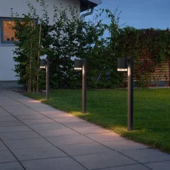 Konstsmide Gadebelysning > Modena LED-pullertlampe i sort