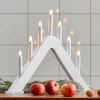 STAR TRADING Julepynt|Vinduesdekoration > Moderne designet lysestage Jarve hvid